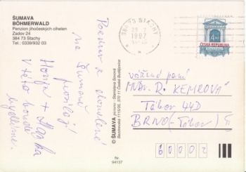 Böhmerwald - „Zadov“ 1997 95 004 ●